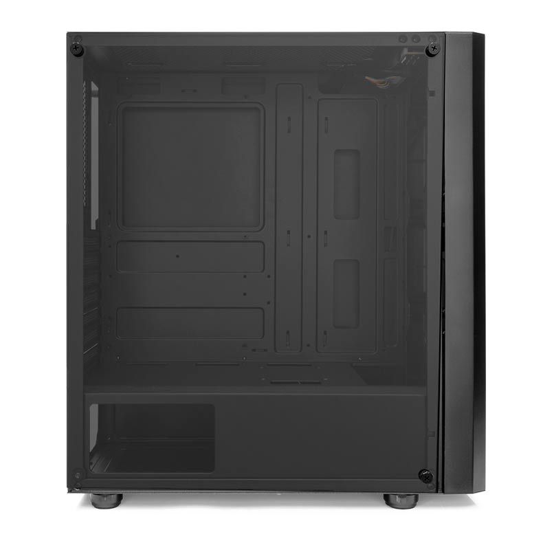 Gabinete Gamer Mancer Ranger RGB Lateral De Vidro Preto, MCR-RGR01-RGB
