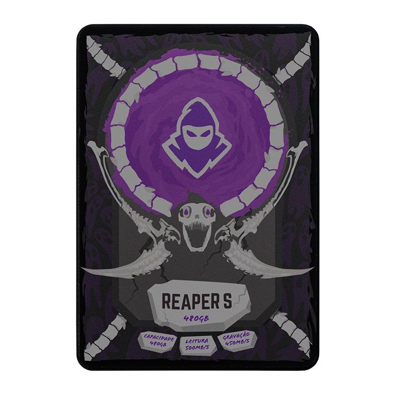 SSD Mancer Reaper S, 480GB, 2.5, Sata III 6GB/s, Leitura 500MB/s, Gravacao 450MB/s, MCR-RPRS-480V2