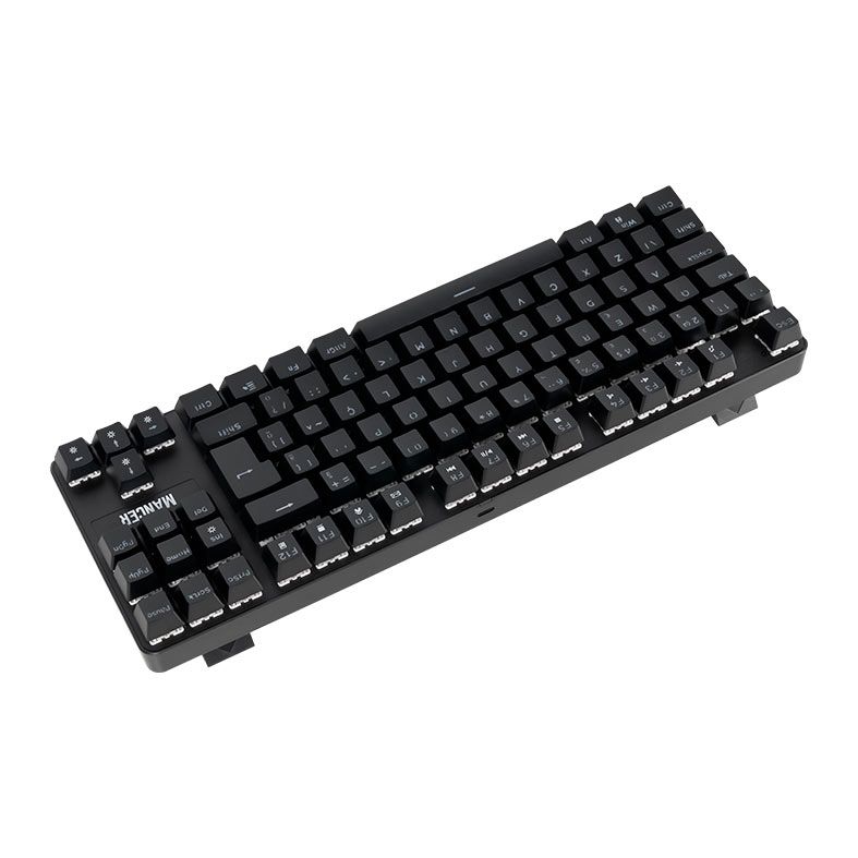 Teclado Mecanico Mancer Shade MK3, Rainbow, Switch Huano Vermelho, Preto, MCR-SHM3-RBW01RD