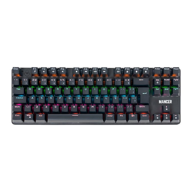 OPENBOX Teclado Mecanico Mancer Shade MK3, Rainbow, Switch Huano Vermelho, Preto, MCR-SHM3-RBW01RD