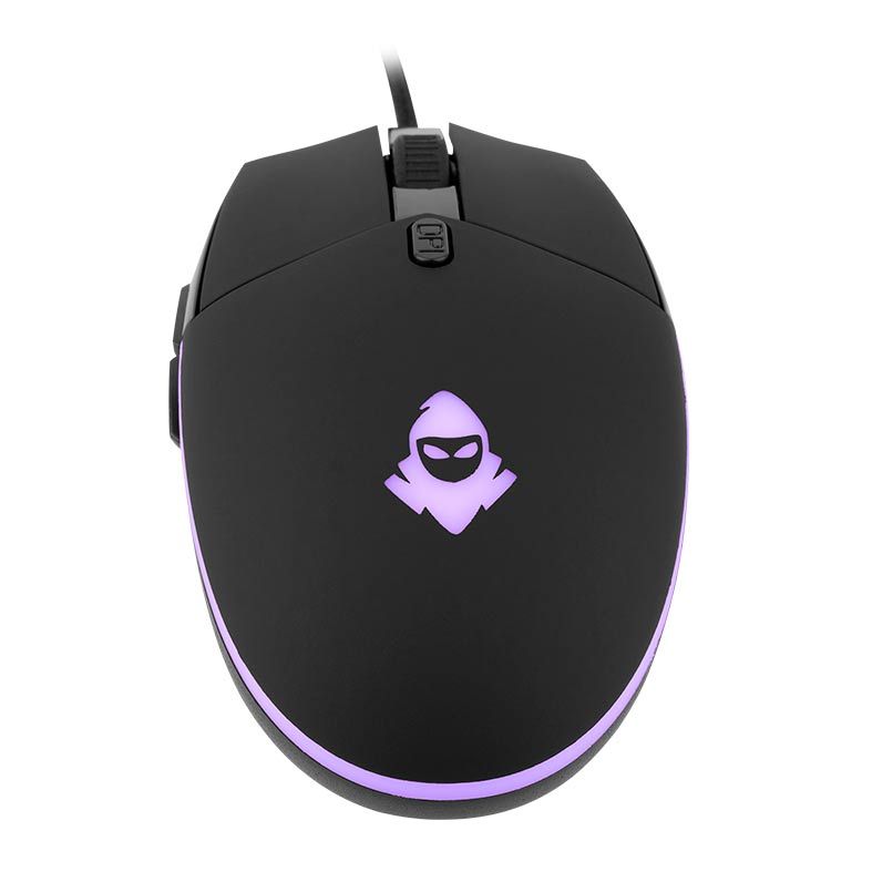 mouse gamer mancer stinger rainbow 4000dpi preto