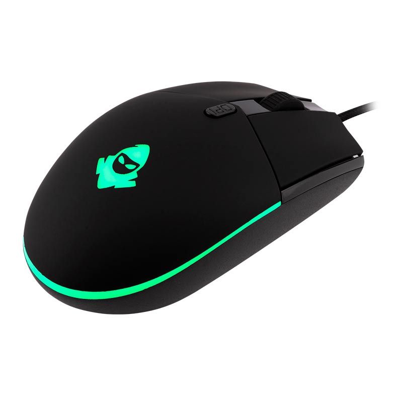 mouse gamer mancer stinger rainbow 4000dpi preto