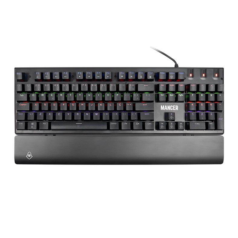OPENBOX Teclado Mecanico Mancer Tharix, Rainbow, ABNT2, Switch Vermelho, Preto, MCR-THX-RBW01