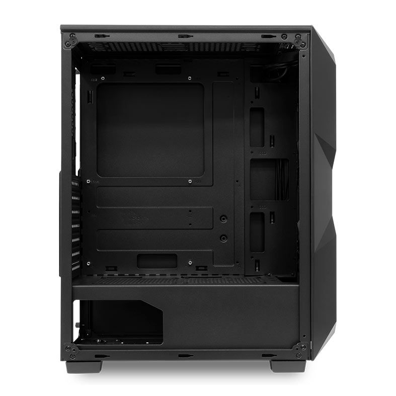 Gabinete Gamer Mancer Typhoon, Mid-Tower, Lateral de Vidro, Com 3 Fans, Preto, MCR-TPN-BLKF01