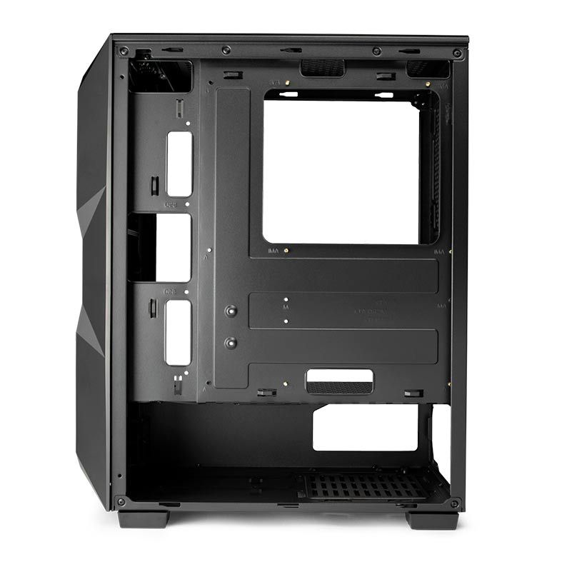 Gabinete Gamer Mancer Typhoon, Mid-Tower, Lateral de Vidro, Com 3 Fans, Preto, MCR-TPN-BLKF01