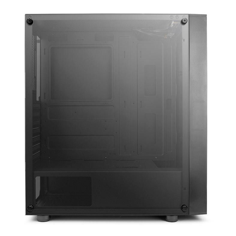 Gabinete Gamer Mancer Templar RGB Lateral De Vidro Preto, MCR-TPR01-RGB