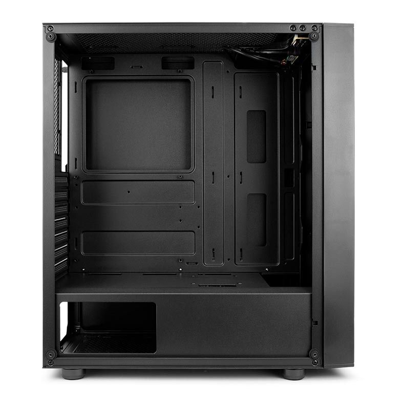 Gabinete Gamer Mancer Templar RGB Lateral De Vidro Preto, MCR-TPR01-RGB