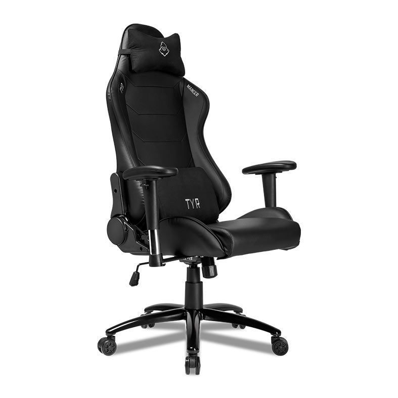 Cadeira Gamer Mancer Tyr, Espuma Moldada, Preta, MCR-TYR-BK01