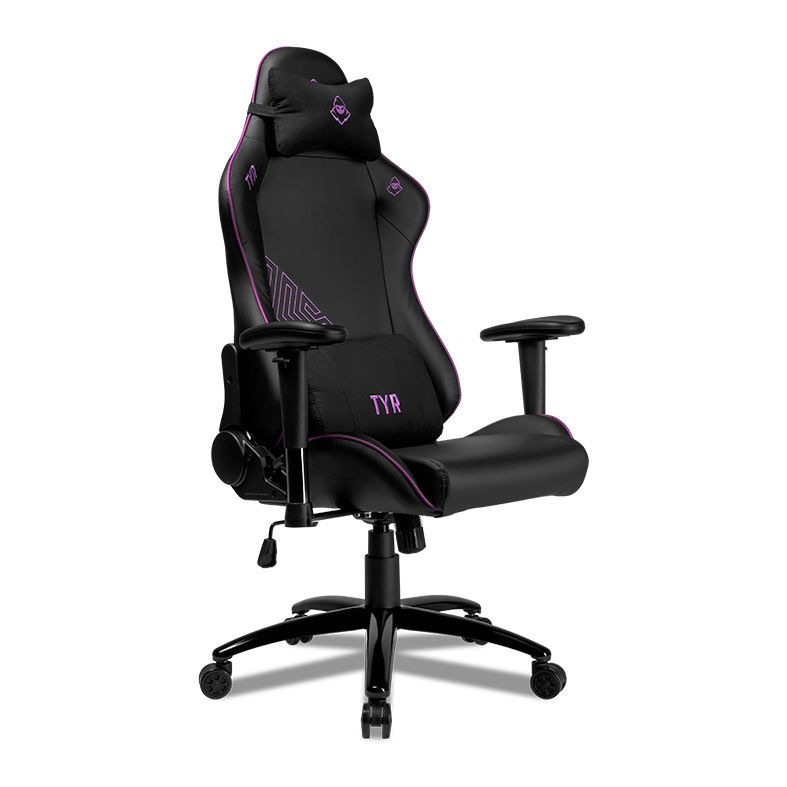 Cadeira Gamer Mancer Tyr Purple Edition, Espuma Moldada, Preta e Roxa, MCR-TYR-PRP01