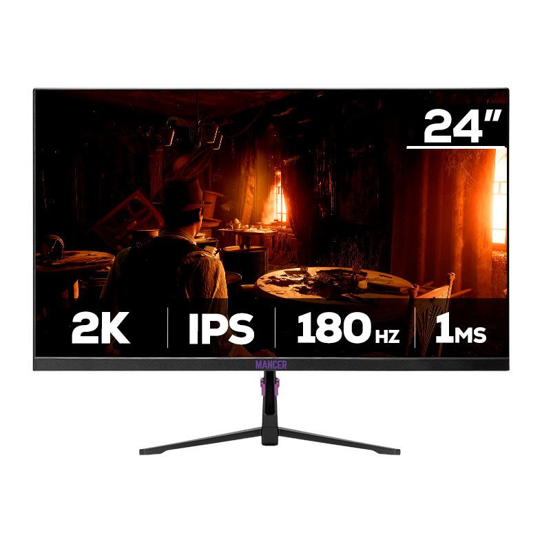 Monitor Gamer Mancer Valak Z3H, 24 Pol, IPS, 2K, 1ms, 180Hz, FreeSync e G-Sync, HDMI/DP, MCR-VKZ3H-BL01