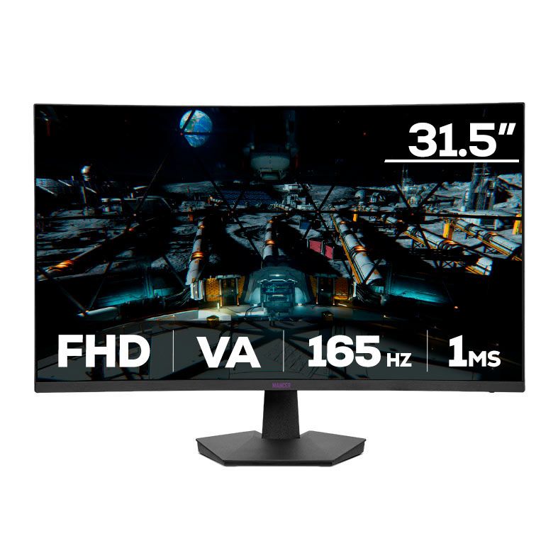 OPENBOX - Monitor Gamer Mancer Valak UZ3, 31.5 Pol, VA, Curvo, FHD, 1ms, 165Hz, HDMI/DP, MCR-VLKUZ3-BL01
