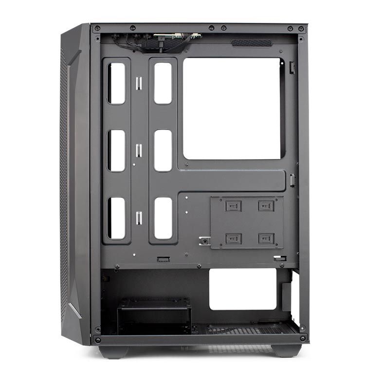 Gabinete Gamer Mancer Verizon Lateral De Vidro Preto, MCR-VRZ-BL01