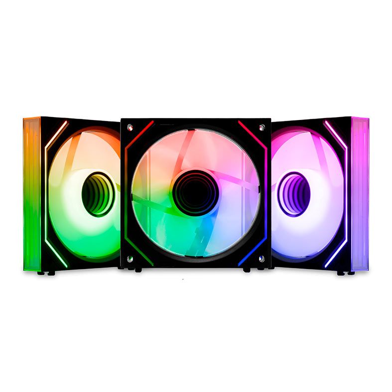 Kit Ventoinhas Mancer Ventus ZX, ARGB, 3x120mm, Preta, MCR-VTZX-BK01