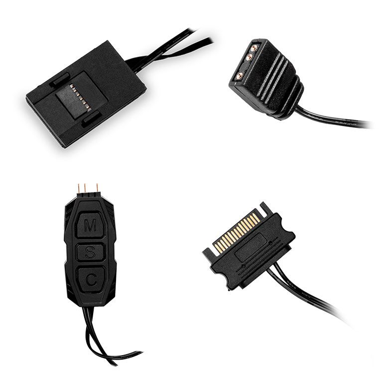 Kit Ventoinhas Mancer Ventus ZX, ARGB, 3x120mm, Preta, MCR-VTZX-BK01