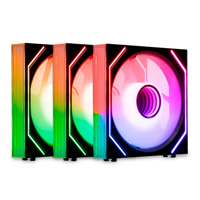 Kit Ventoinhas Mancer Ventus ZX, ARGB, 3x120mm, Preta, MCR-VTZX-BK01