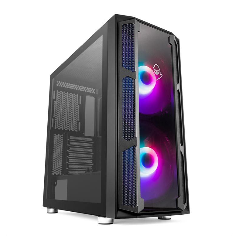 Gabinete Gamer Mancer Warg Lateral Vidro Preto, MCR-WG01-RGB