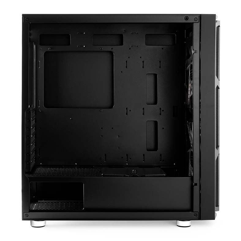 Gabinete Gamer Mancer Warg Lateral Vidro Preto, MCR-WG01-RGB
