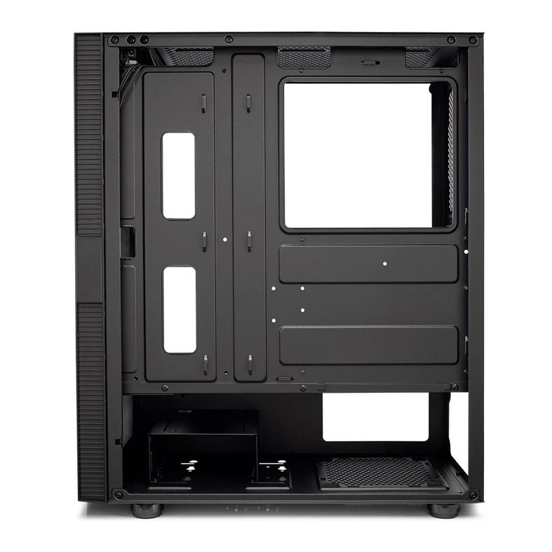 Gabinete Gamer Mancer Warlock RGB Lateral de Vidro Preto, MCR-WLK01-RGB