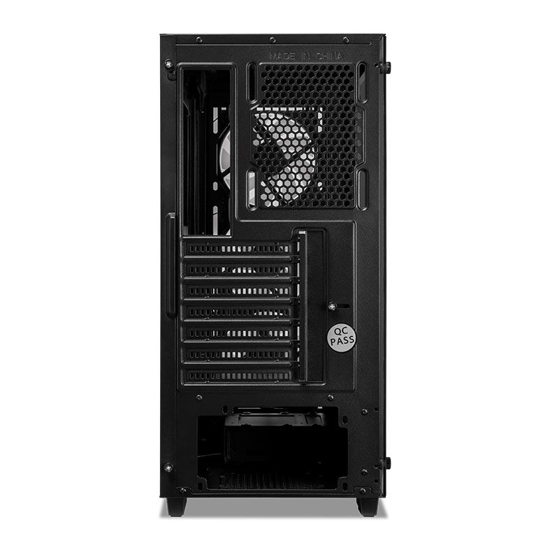 Gabinete Gamer Mancer Ward V2, Rainbow, Mid-Tower, Lateral De Vidro, Com 3 Fans, Preto, MCR-WRDV2-BK