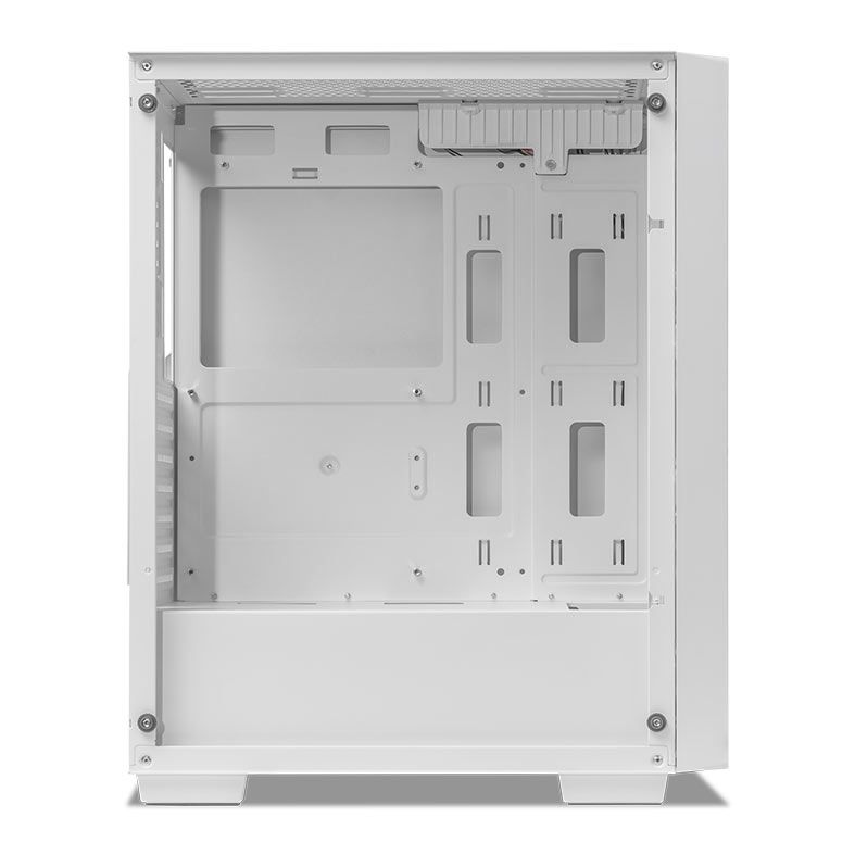 Gabinete Gamer Mancer Ward V2, Rainbow, Mid-Tower, Lateral De Vidro, Com 3 Fans, Branco, MCR-WRDV2-WH