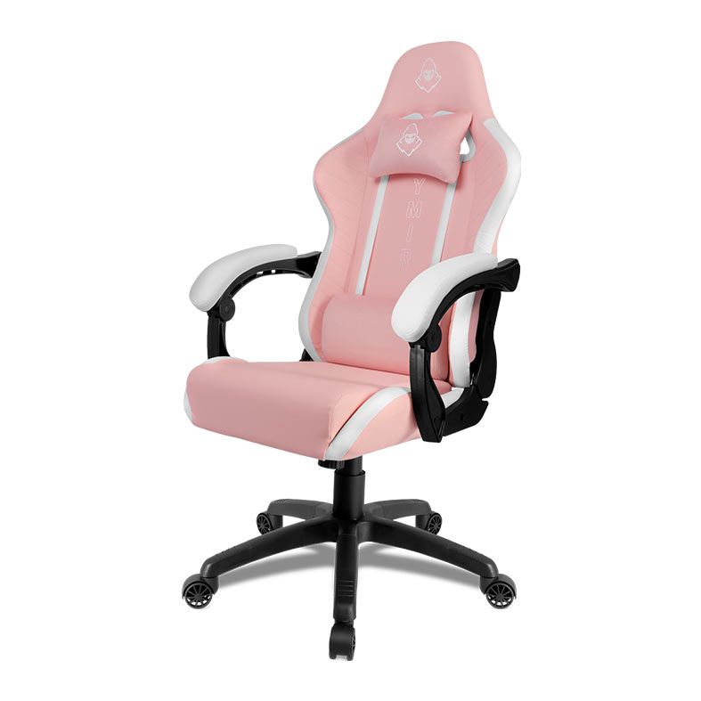 Cadeira Gamer Mancer Ymir, Branco e Rosa, MCR-YMR-WPK
