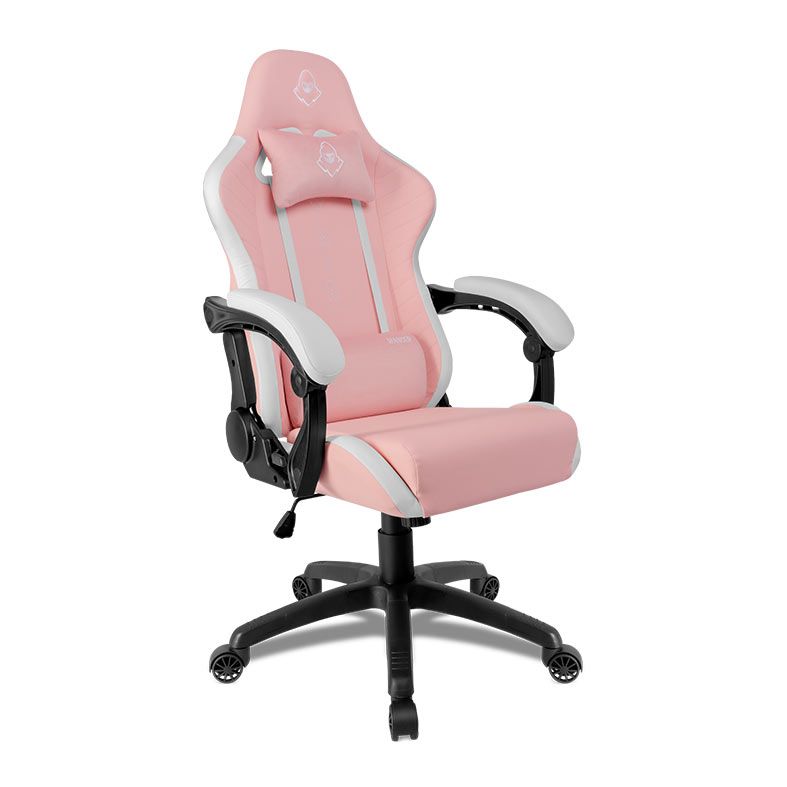 Cadeira Gamer Mancer Ymir, Branco e Rosa, MCR-YMR-WPK