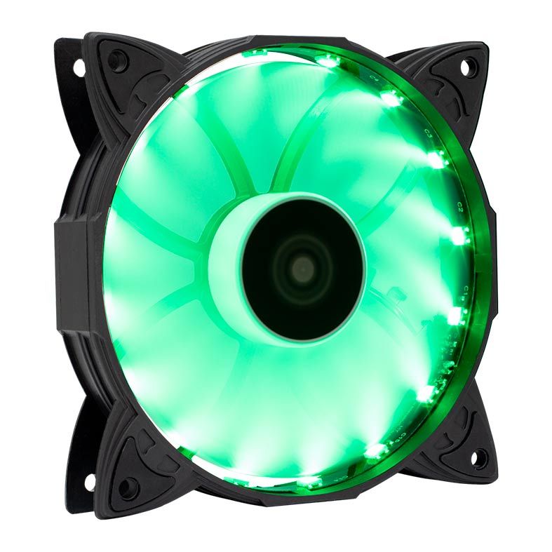 Ventoinha Mancer 120mm Z100 Led Verde, MCR-Z10G-01