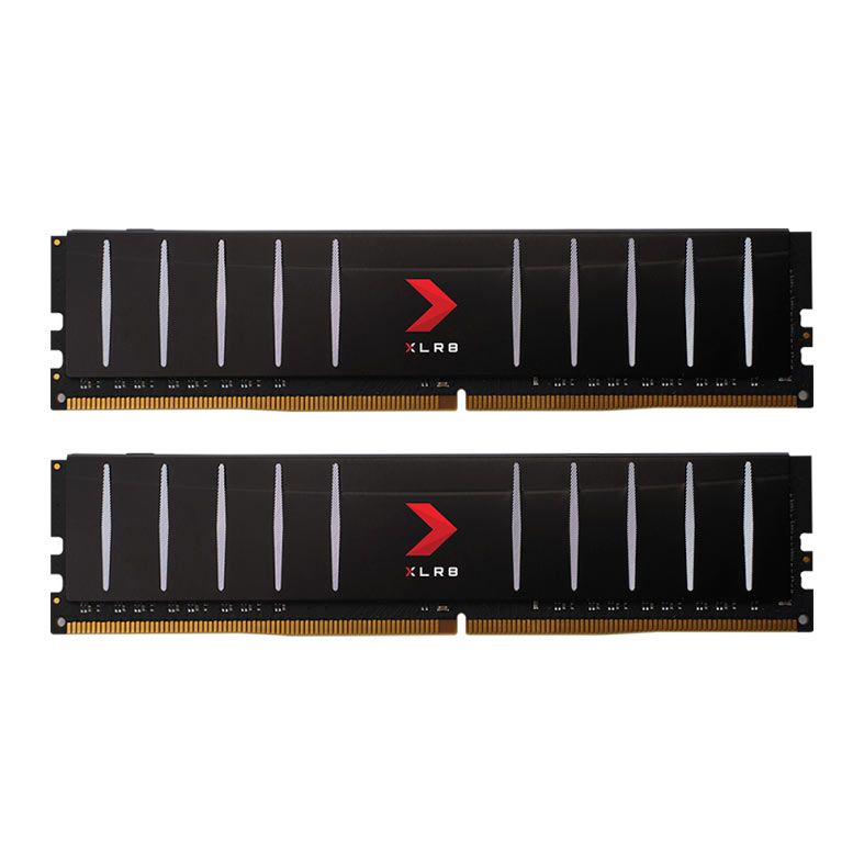 Memoria PNY XLR8, 16GB (2x8GB), DDR4, 3200MHz, C16, Preta, MD16GK2D4320016LP