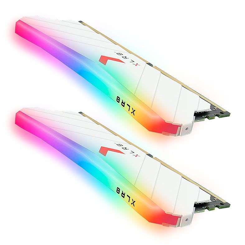 Memoria PNY XLR8 Gaming EPIC-X RGB, 16GB (2x8GB), DDR4, 3600MHz, C18, Branca, MD16GK2D4360016XRGBW