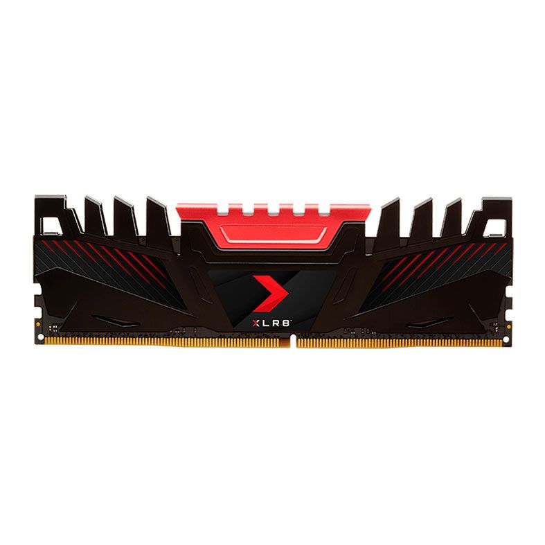 Memoria PNY XLR8, 8GB (1x8GB), DDR4, 3200MHz, C16, Preta e Vermelha, MD8GD4320016XR