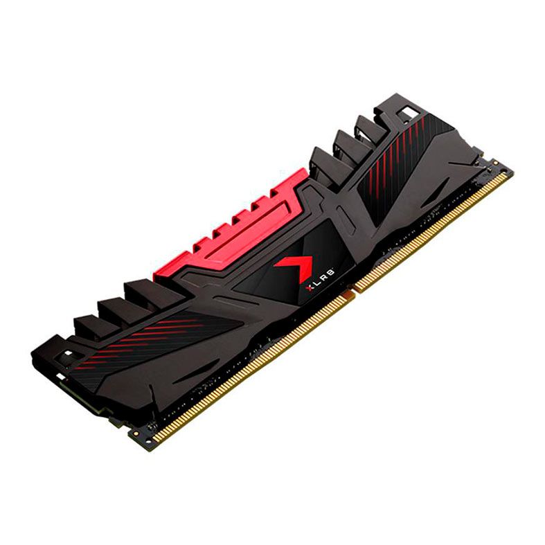 Memoria PNY XLR8, 8GB (1x8GB), DDR4, 3200MHz, C16, Preta e Vermelha, MD8GD4320016XR