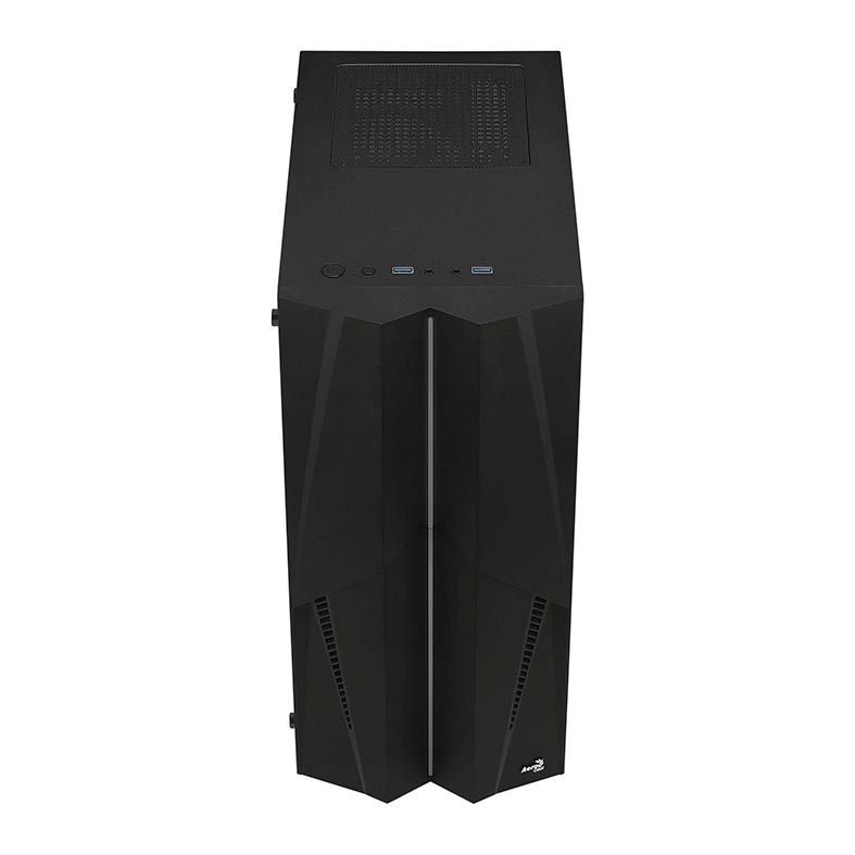 Gabinete AeroCool Mecha RGB Vidro Temp Preto, MECHA-G-BK-v1