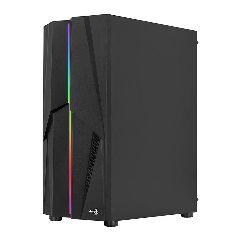 Gabinete AeroCool Mecha RGB Vidro Temp Preto, MECHA-G-BK-v1