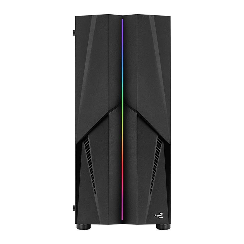 Gabinete AeroCool Mecha RGB Vidro Temp Preto, MECHA-G-BK-v1