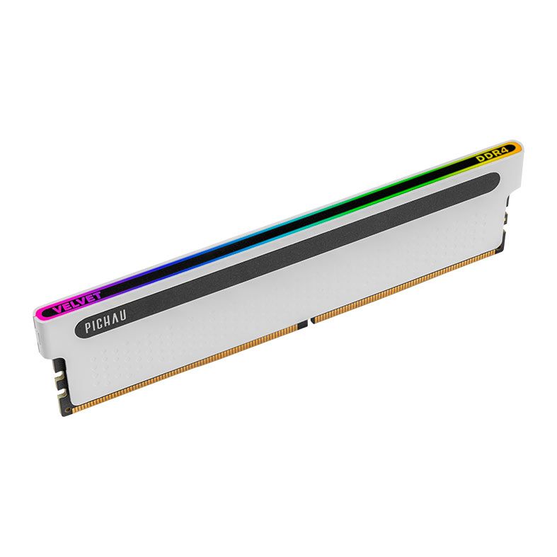 Memoria Pichau Velvet, RGB, 8GB (1x8GB), DDR4, 3200MHz, C22, Branco, PCH-VVT8RGBWT-3200