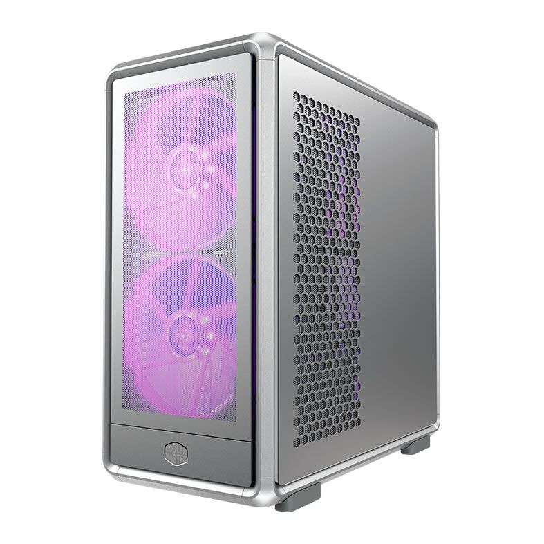 Gabinete Gamer Cooler Master Masterframe 600 Mesh, ARGB, Mid-Tower, Com 3 Fans, Prata, MF600M-SGNN-S01