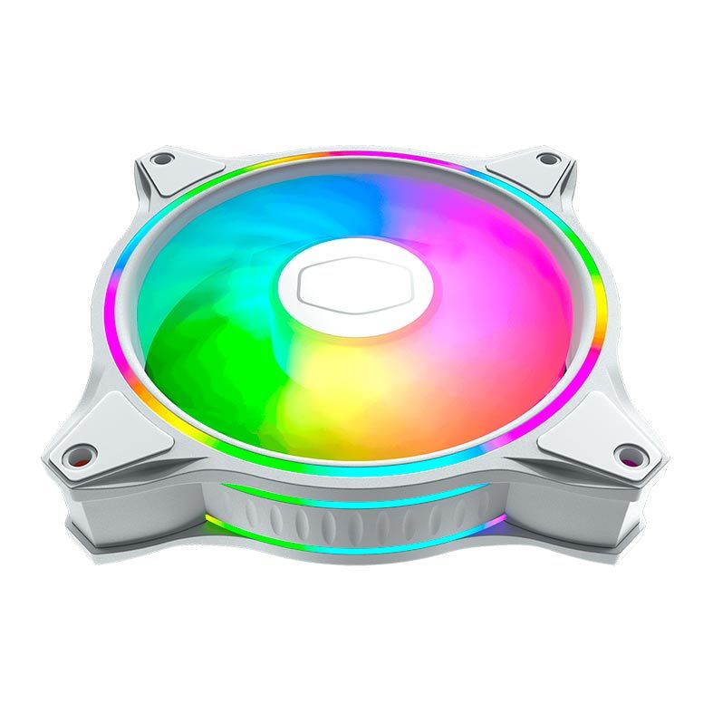 Ventoinha Cooler Master Masterfan MF120 Halo 120mm ARGB White Edition, MFL-B2DW-18NPA-R1