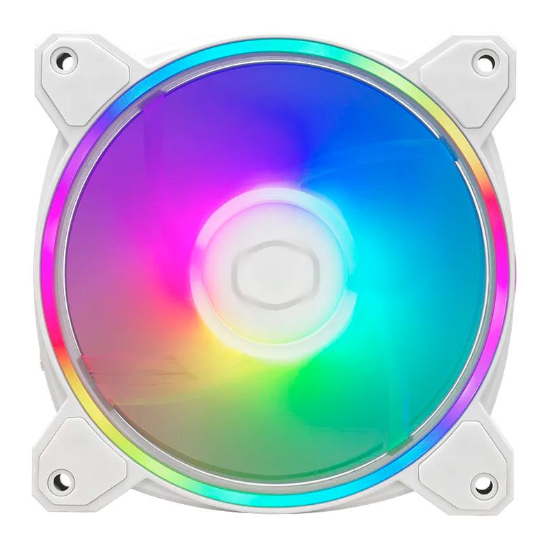Kit Ventoinhas Cooler Master MF120 Halo 2, ARGB, 3x120mm, Branco, MFL-B2DW-213P2-R2