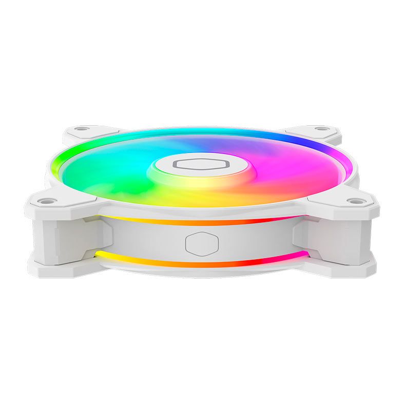 Ventoinha Cooler Master Masterfan MF120 Halo 2, RGB, 120mm, Branca, MFL-B2DW-21NP2-R2