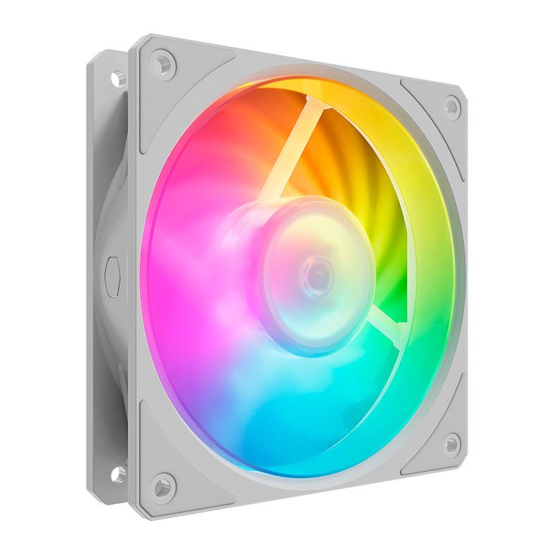 Ventoinha Cooler Master Mobius 120P ARGB, 120mm, Branca, MFZ-M2DW-24NP2-R1