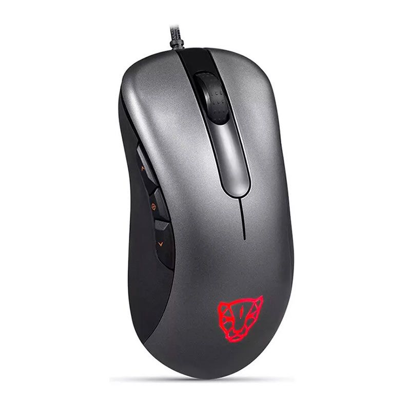 Mouse Gamer Motospeed V100, RGB, 6200DPI, 6 Botoes, Cinza, MG-V100-GR-WW