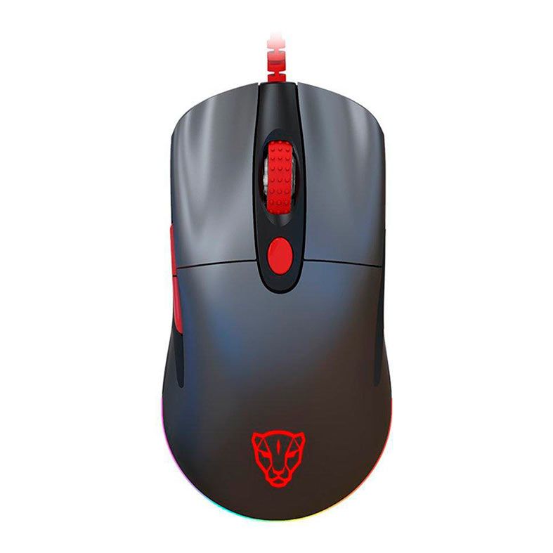 Mouse Gamer Motospeed V400, RGB, 6400DPI, 6 Botoes, Cinza, MG-V400-GR-WW