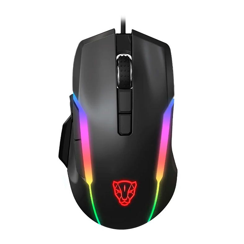 Mouse Gamer Motospeed V90, RGB, 6400DPI, 8 Botoes, Preto, MG-V90-BK-WW
