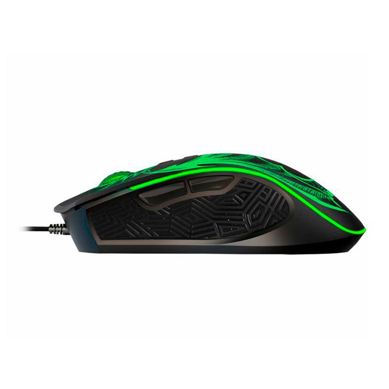 Mouse Gamer K-Mex MGL337 Dragao, RGB, 6400DPI, 7 Botoes, Preto, MGL337US001CB0X