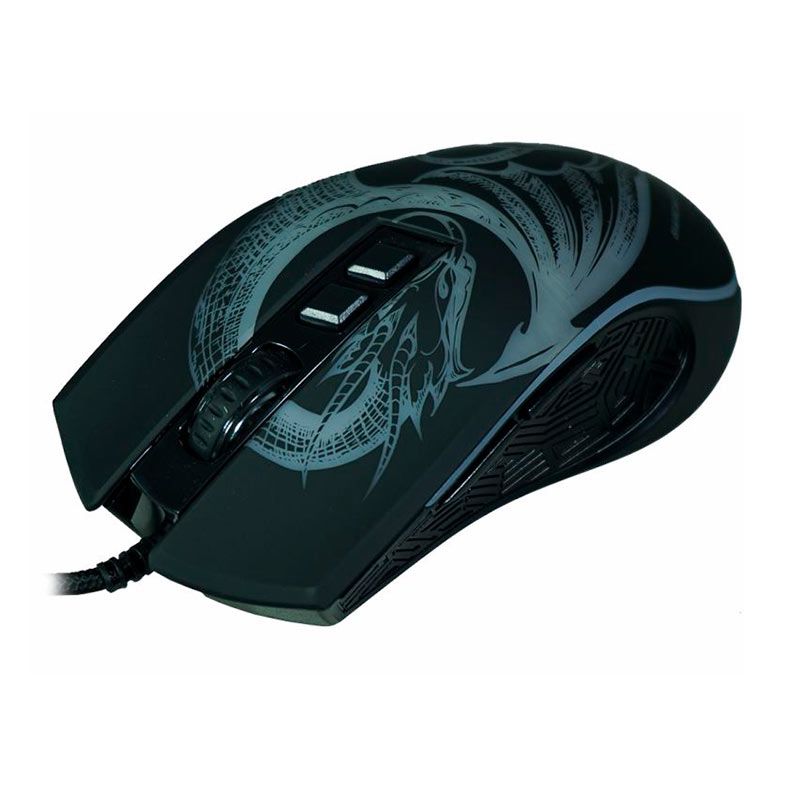 Mouse Gamer K-Mex MGL337 Dragao, RGB, 6400DPI, 7 Botoes, Preto, MGL337US001CB0X