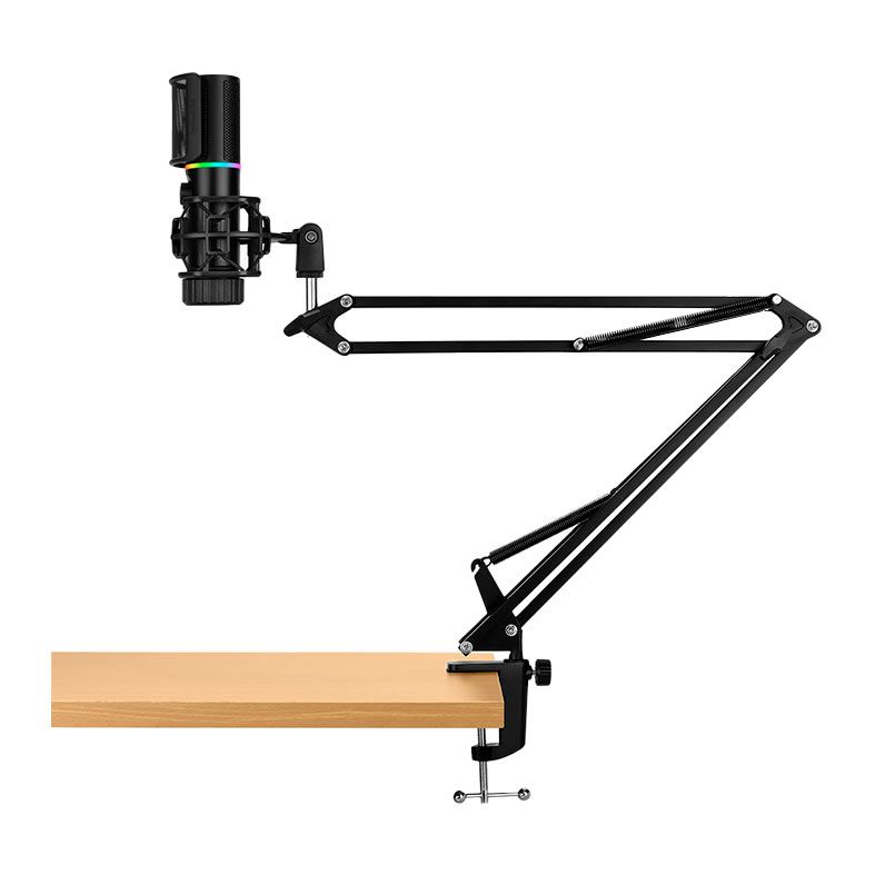 Microfone Streamplify Mic Arm, RGB, USB, Preto, MIC-48-RGB-MA-BK