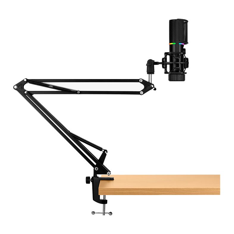 Microfone Streamplify Mic Arm, RGB, USB, Preto, MIC-48-RGB-MA-BK
