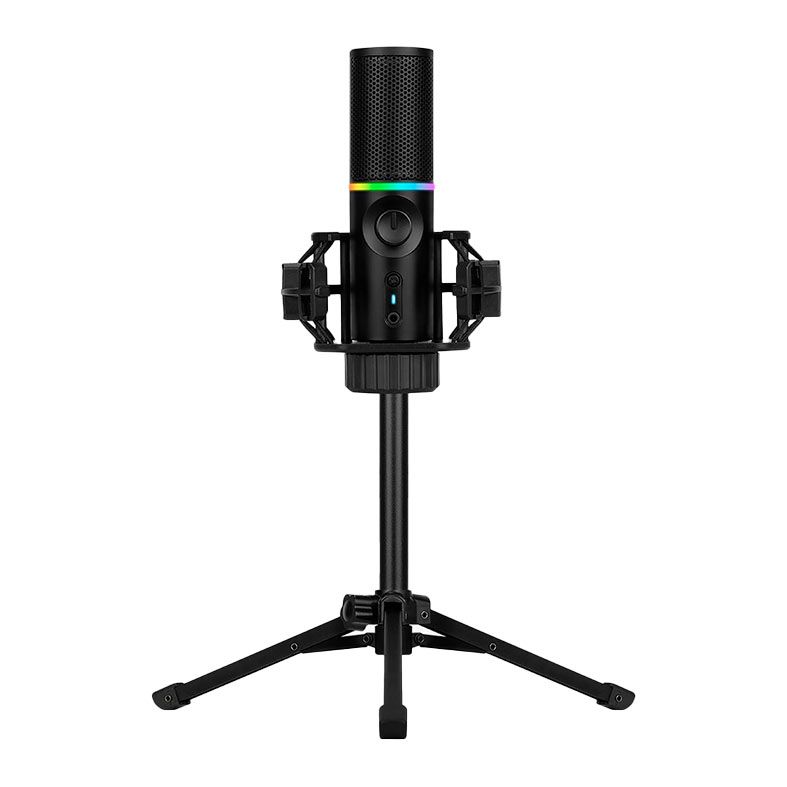 Microfone Streamplify Tripad, USB, RGB, Preto, MIC-48-RGB-TP-BK