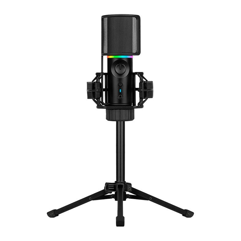 Microfone Streamplify Tripad, USB, RGB, Preto, MIC-48-RGB-TP-BK