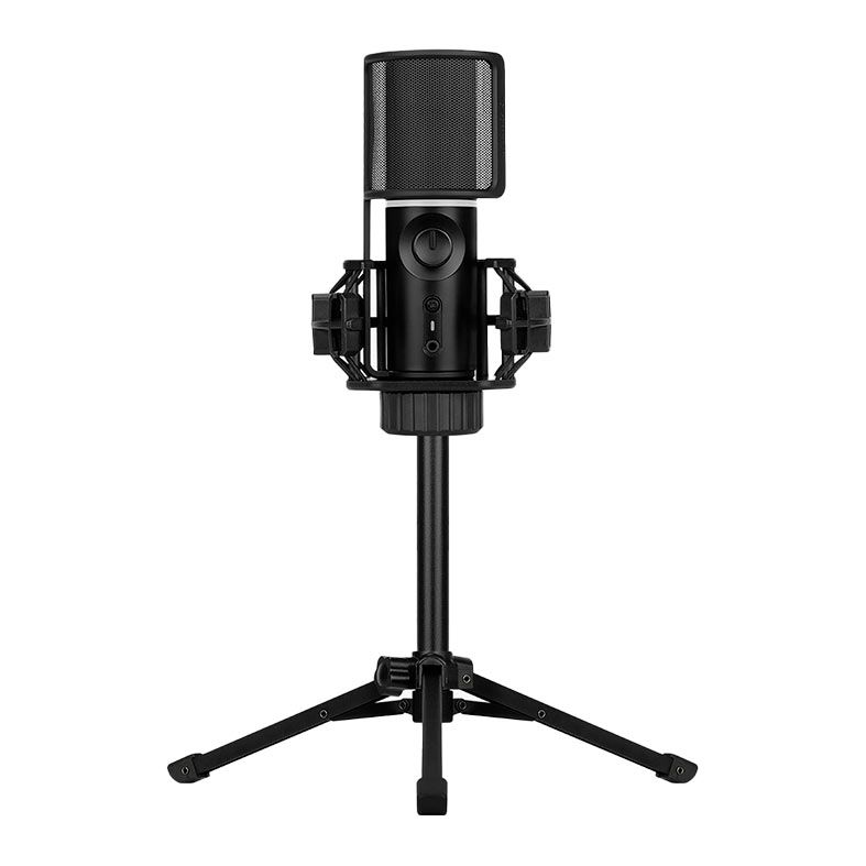 Microfone Streamplify Tripad, USB, RGB, Preto, MIC-48-RGB-TP-BK